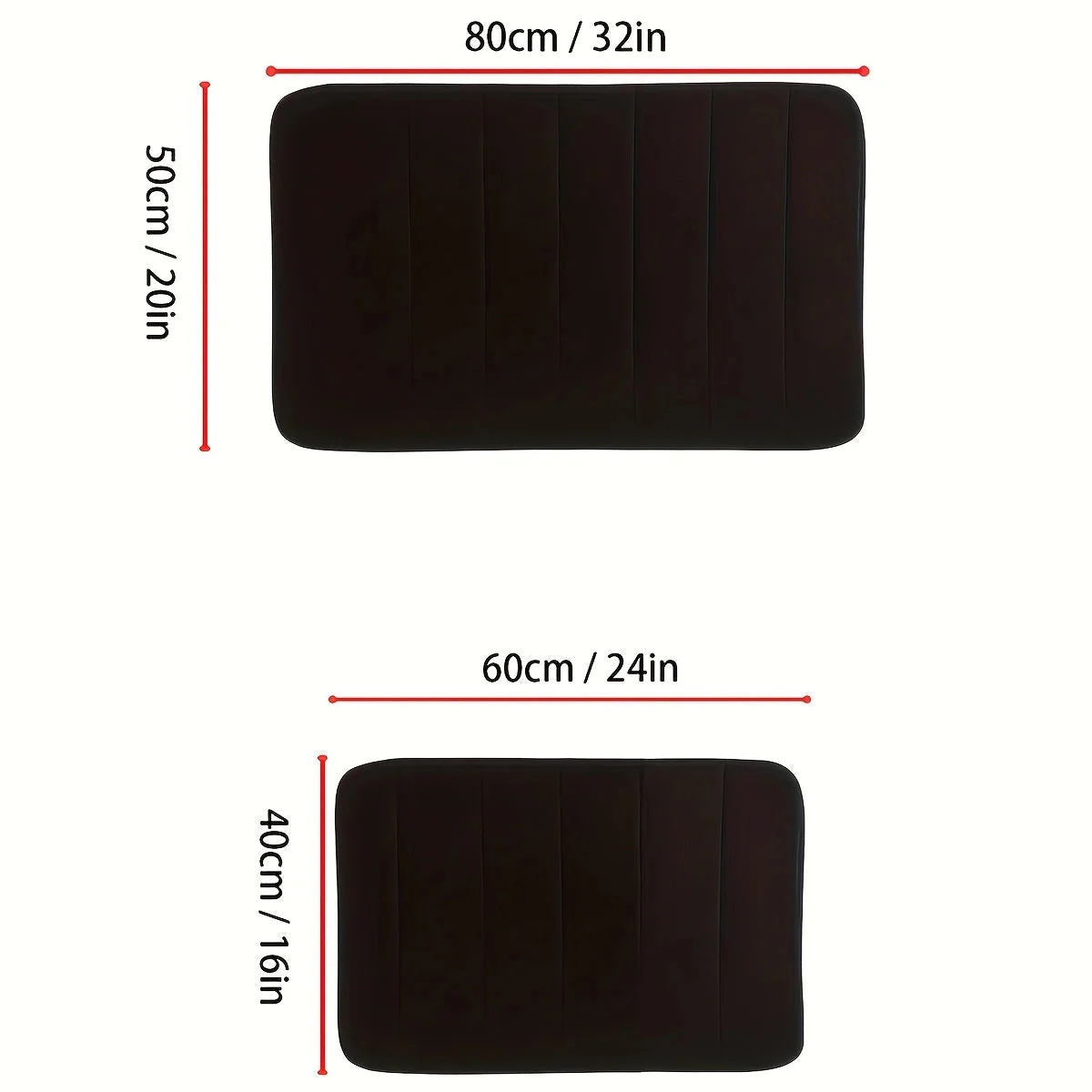 Non Slip Microfiber Bath Mat Quick Dry Water Absorbent 40x60 50x80cm - Image 3
