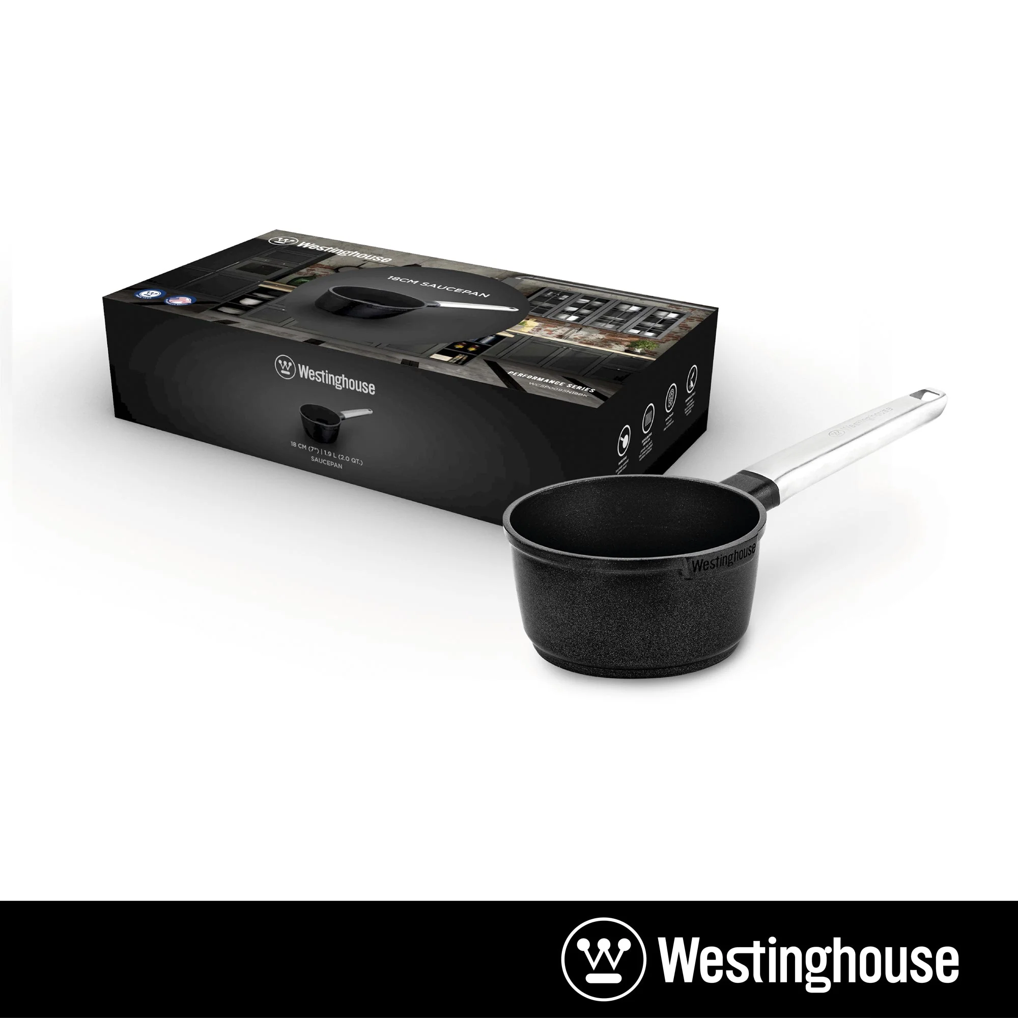 Non-stick Sauce & Milk Pan, Cast Aluminum, 2 Qt., 7" (18cm) - Image 5