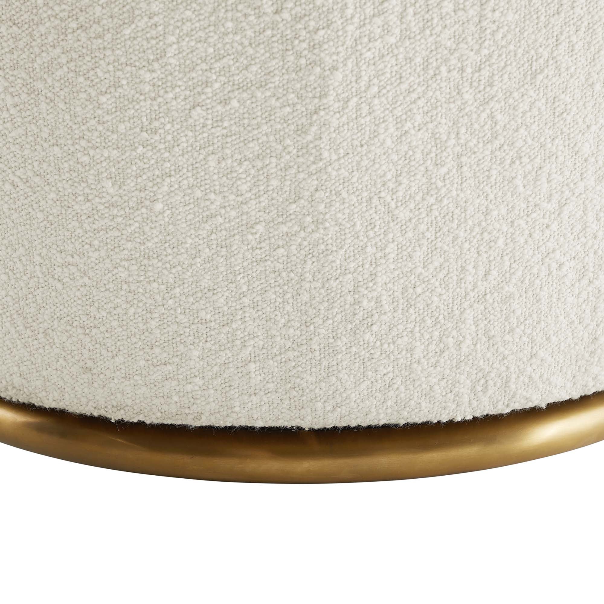Nora Boucle Upholstered Swivel Chair by Modway - Image 4