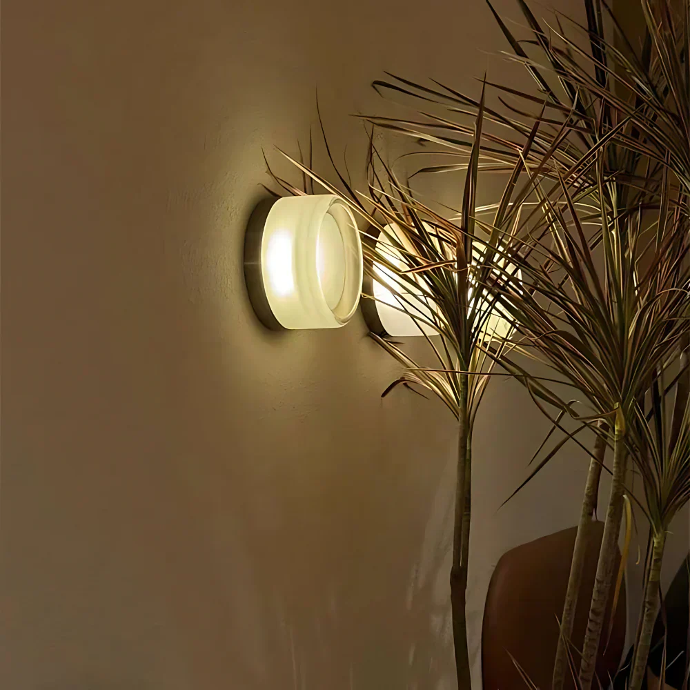 Nordic Acrylic Dimple LED Wall Sconce 1-Light 3-Color Adjustable - Image 16
