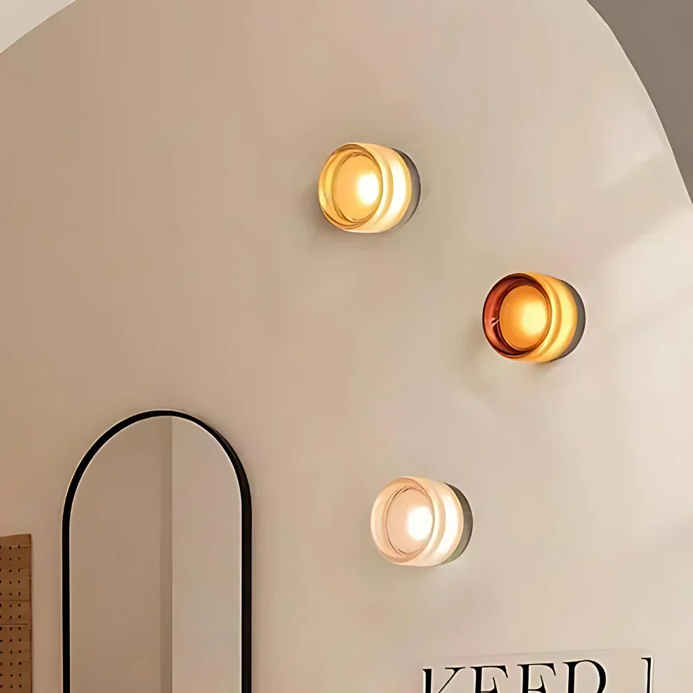 Nordic Acrylic Dimple LED Wall Sconce 1-Light 3-Color Adjustable - Image 19