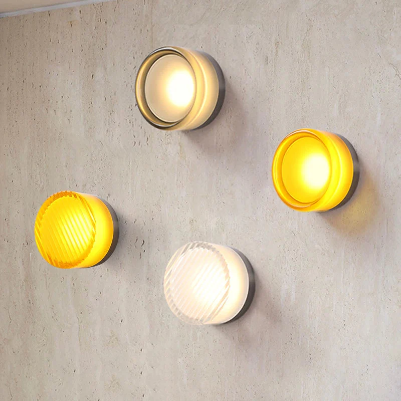 Nordic Acrylic Dimple LED Wall Sconce 1-Light 3-Color Adjustable - Image 22