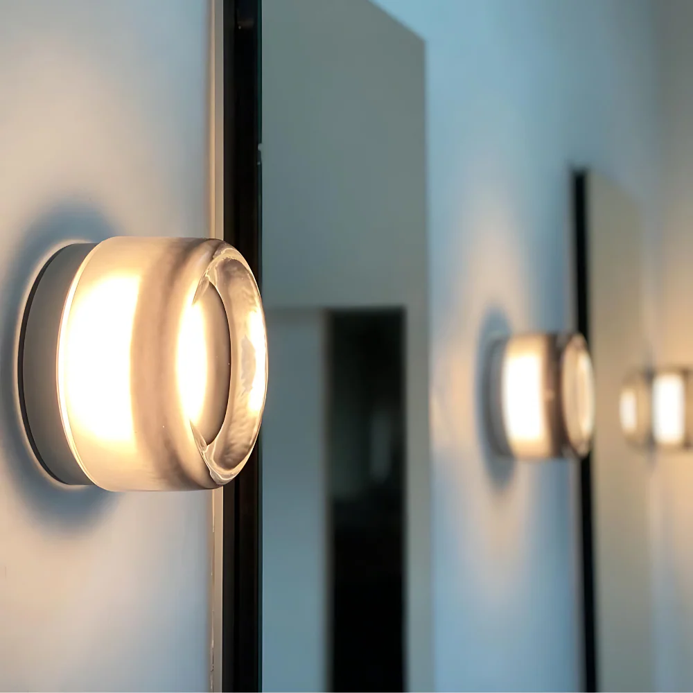 Nordic Acrylic Dimple LED Wall Sconce 1-Light 3-Color Adjustable - Image 3