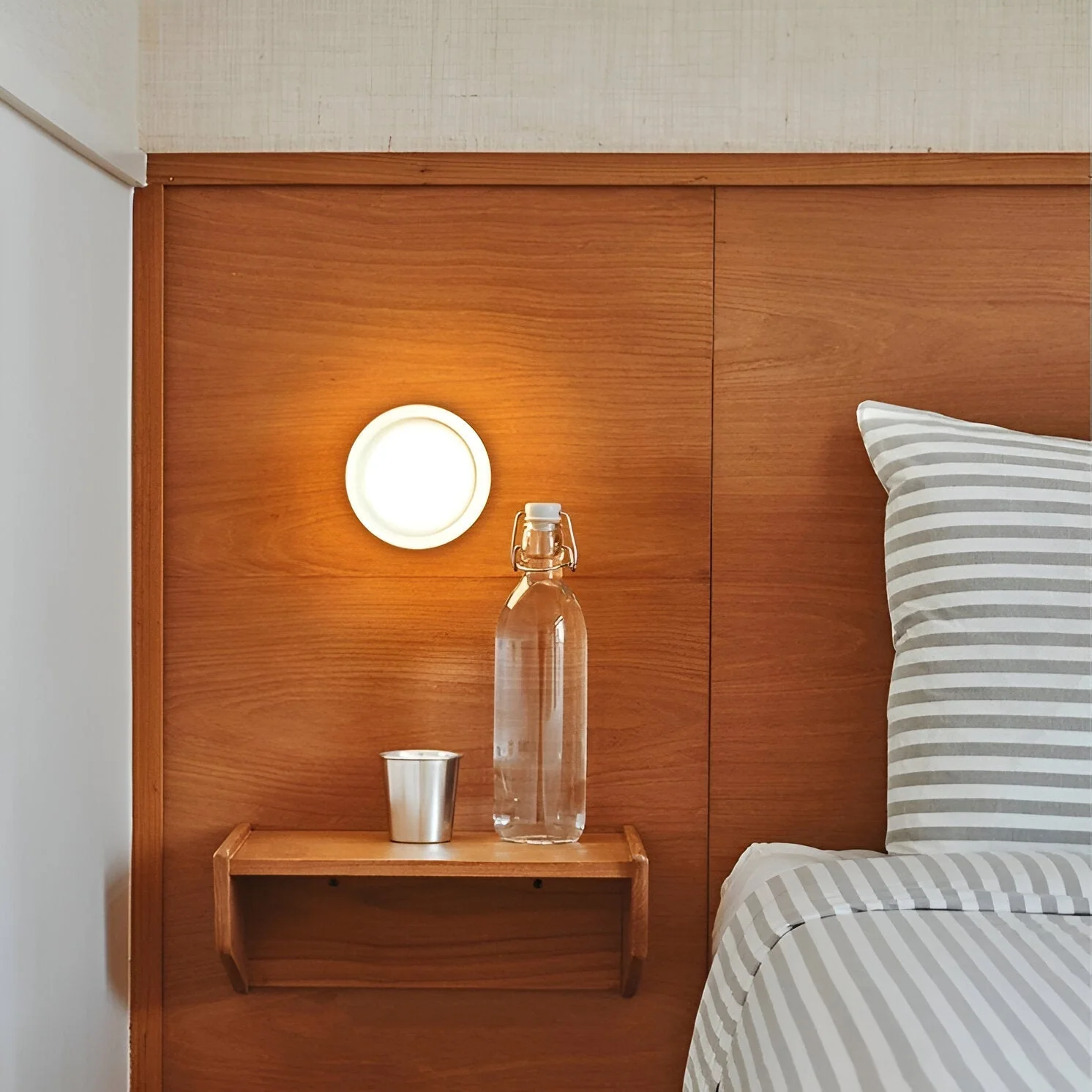 Nordic Acrylic Dimple LED Wall Sconce 1-Light 3-Color Adjustable - Image 5