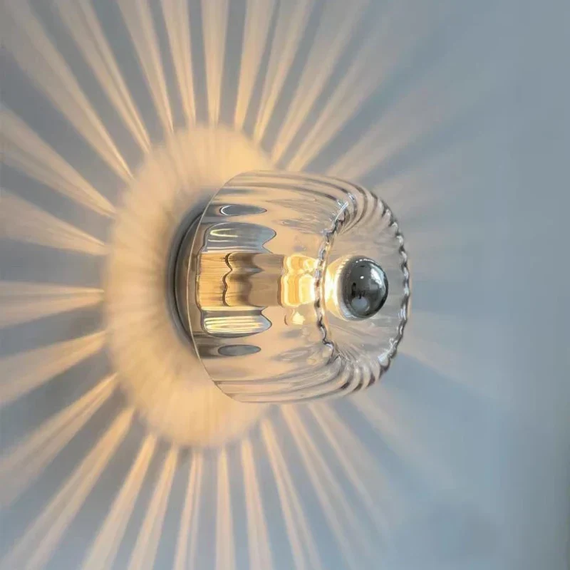 Nordic Bauhaus Glass Ceiling Light Retro LED Wall Lamp for Living Room Hallway - Image 6