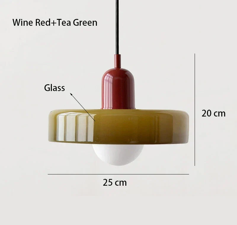 Nordic Bauhaus Glass Chandelier – Retro Dining Room Pendant Light for Living Room - Image 19