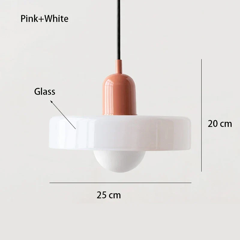 Nordic Bauhaus Glass Chandelier – Retro Dining Room Pendant Light for Living Room - Image 29