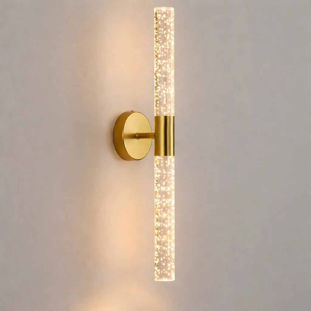 Nordic Crystal Rod LED Wall Lamp Bedroom Bedside Living Room AC85-265V Light - Image 11