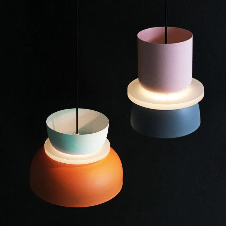 Nordic Dual-Tone Dome Pendant Light LED Zinc Alloy 1-Light Indoor - Image 10