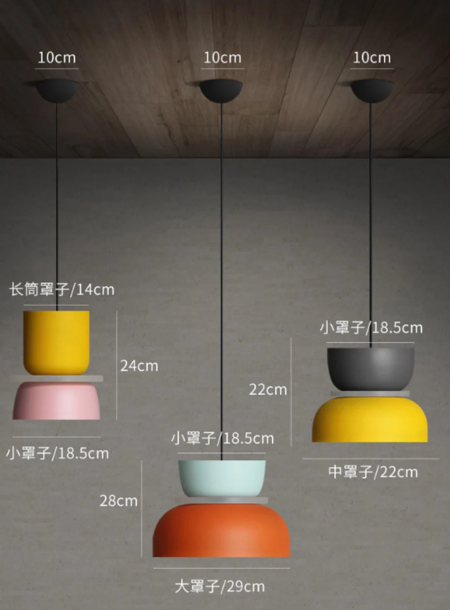 Nordic Dual-Tone Dome Pendant Light LED Zinc Alloy 1-Light Indoor - Image 12