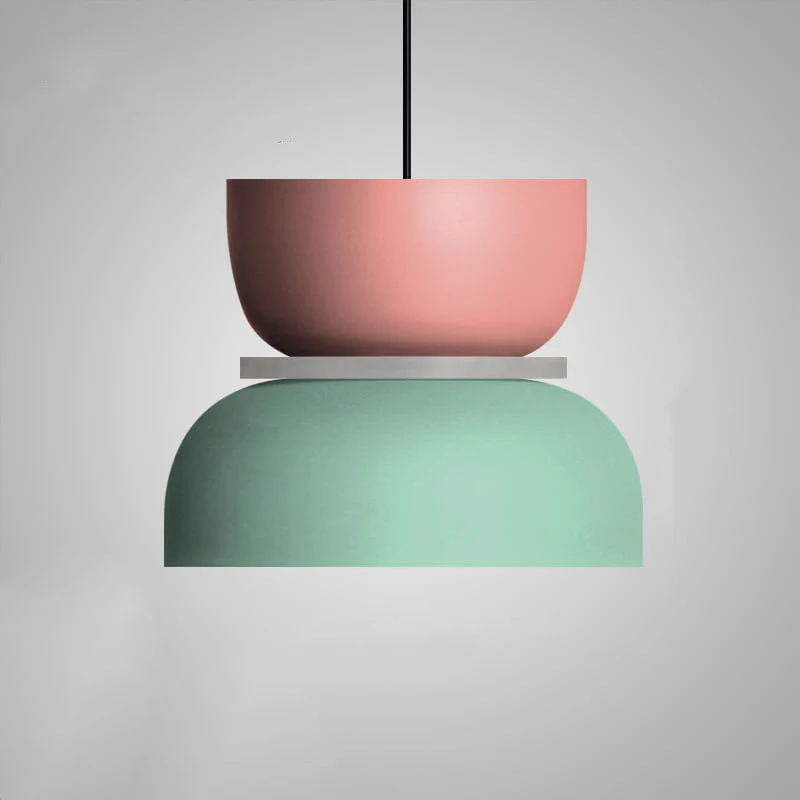 Nordic Dual-Tone Dome Pendant Light LED Zinc Alloy 1-Light Indoor - Image 16