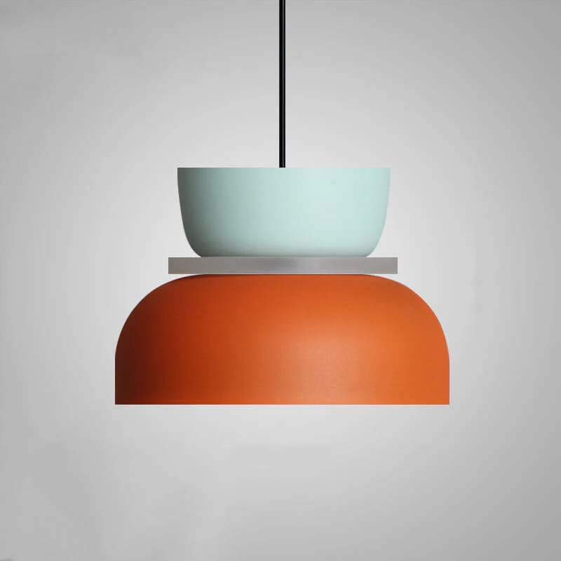 Nordic Dual-Tone Dome Pendant Light LED Zinc Alloy 1-Light Indoor - Image 18