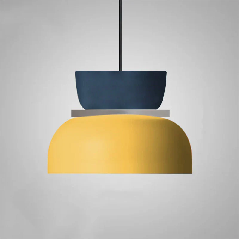 Nordic Dual-Tone Dome Pendant Light LED Zinc Alloy 1-Light Indoor - Image 19