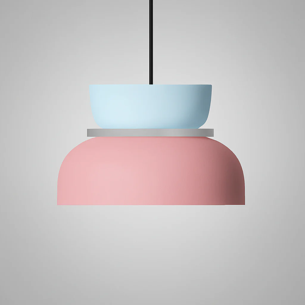 Nordic Dual-Tone Dome Pendant Light LED Zinc Alloy 1-Light Indoor - Image 20