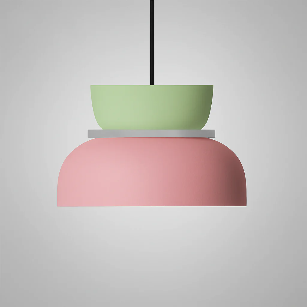 Nordic Dual-Tone Dome Pendant Light LED Zinc Alloy 1-Light Indoor - Image 21