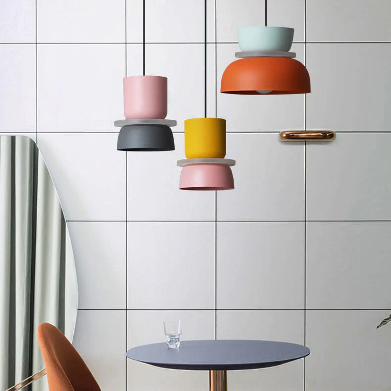 Nordic Dual-Tone Dome Pendant Light LED Zinc Alloy 1-Light Indoor - Image 6