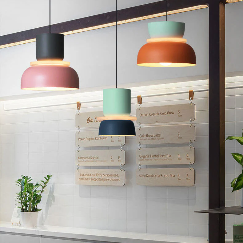 Nordic Dual-Tone Dome Pendant Light LED Zinc Alloy 1-Light Indoor - Image 9