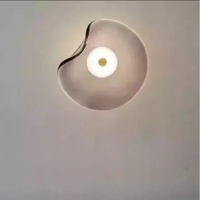 Nordic Glass LED Wall Lamp Minimalist Round Sconce for Bedroom Living Room - Image 9