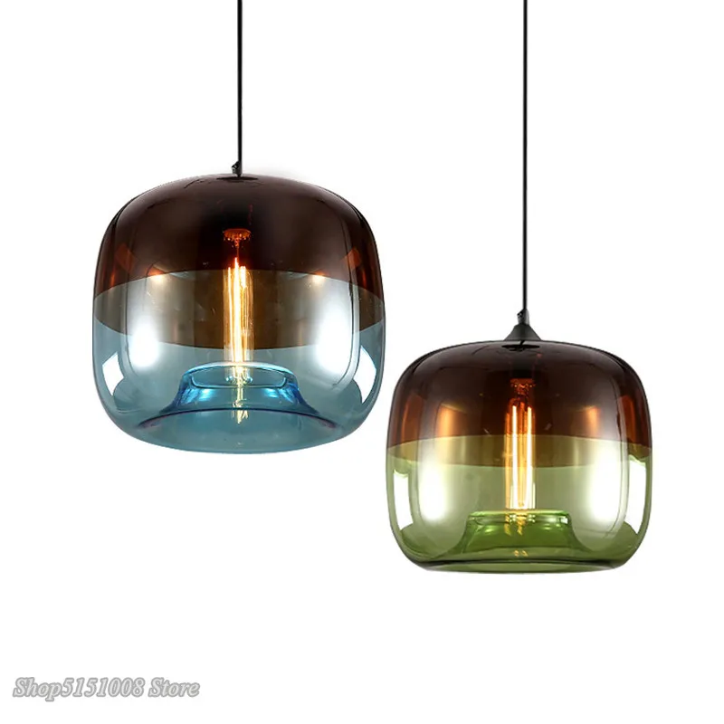 Nordic Glass Pendant Light – Modern LED Hanging Lamp for Kitchen & Living Room - Image 4