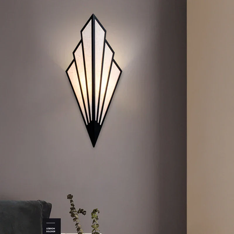 Nordic LED Iron Wall Lamp Modern Bedside Wall Light Living Room Bedroom Decor - Image 2