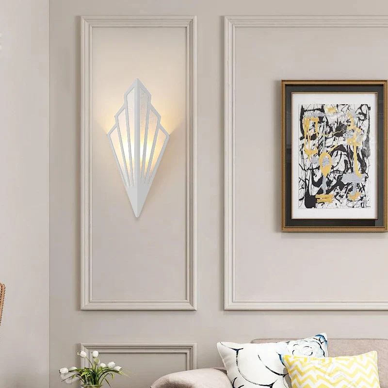 Nordic LED Iron Wall Lamp Modern Bedside Wall Light Living Room Bedroom Decor - Image 4