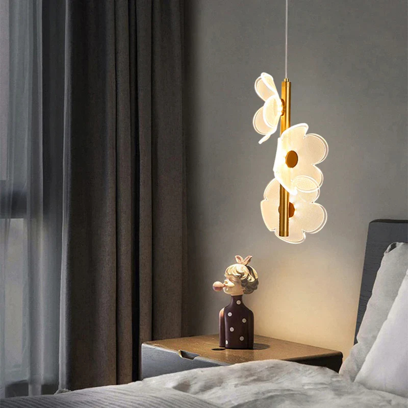 Nordic LED Pendant Light Ceiling Hanging Lamp Bedroom Bedside Kids Room Decor - Image 4
