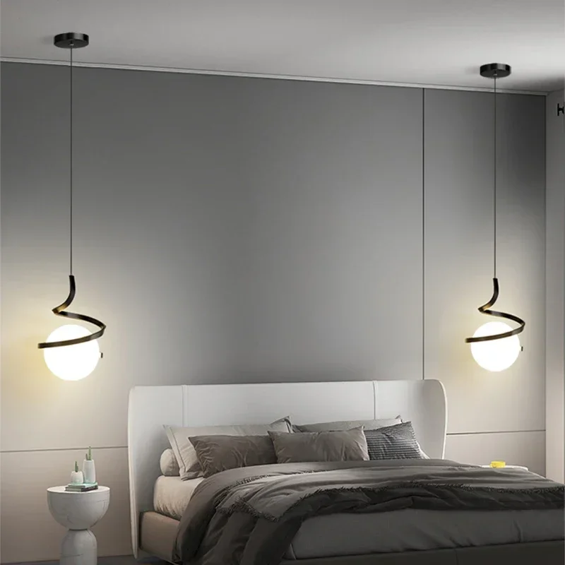 Nordic LED Pendant Light Hanging Lamp for Bedroom Living Room Dining Table Decor - Image 2