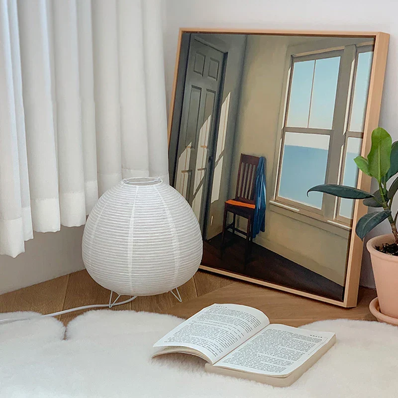 Nordic LED Table Lamp Wabi Sabi Bedside Desk Light for Bedroom Living Room - Image 6