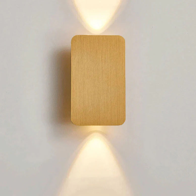 Nordic Minimalist Glass Rectangular LED Wall Sconce Light 2-light - Image 10