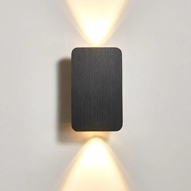 Nordic Minimalist Glass Rectangular LED Wall Sconce Light 2-light - Image 11