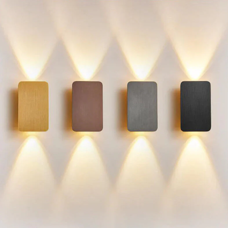 Nordic Minimalist Glass Rectangular LED Wall Sconce Light 2-light - Image 15