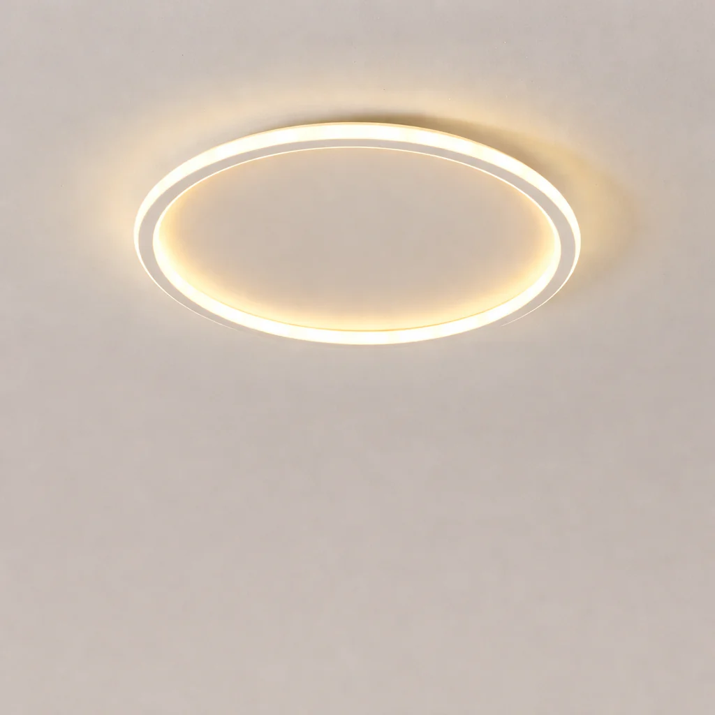 Nordic Minimalist LED Ceiling Light Circular Remote Control Bedroom Living Room - Image 7