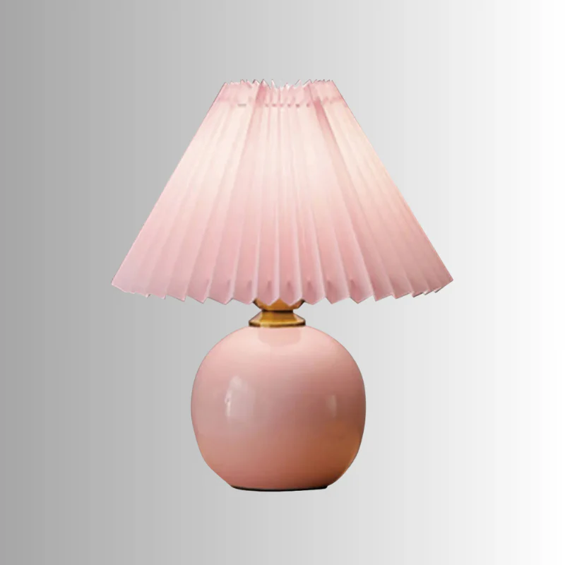 Nordic Pleated Table Lamp LED USB Foldable Bedside Desk Light Art Home Decor - Image 10