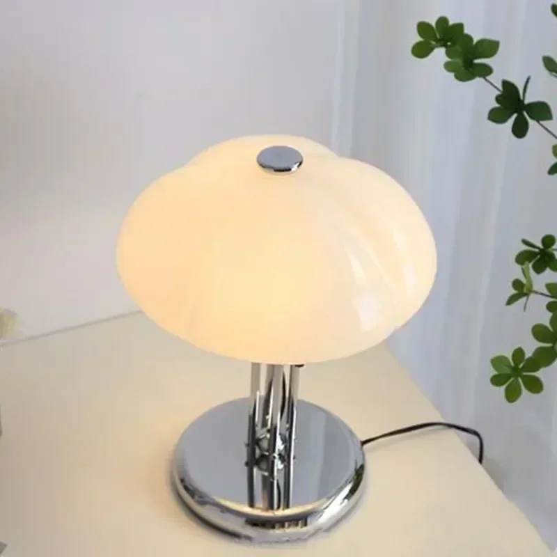 Nordic Pumpkin LED Desk Lamp Bauhaus Retro Bedroom Bedside Living Room Light - Image 6
