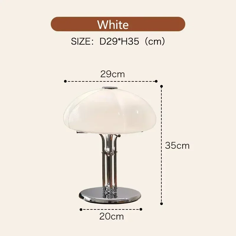 Nordic Pumpkin LED Desk Lamp Bauhaus Retro Bedroom Bedside Living Room Light - Image 8