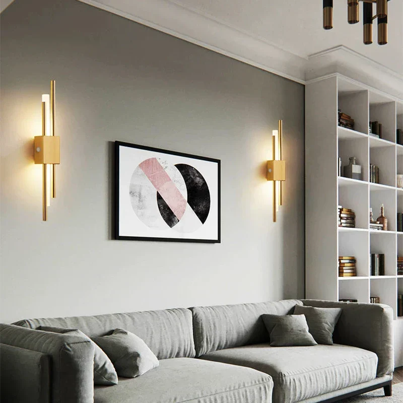 Nordic Rechargeable LED Wall Sconce Plug In Bedroom Bedside Living Room Light - Image 2