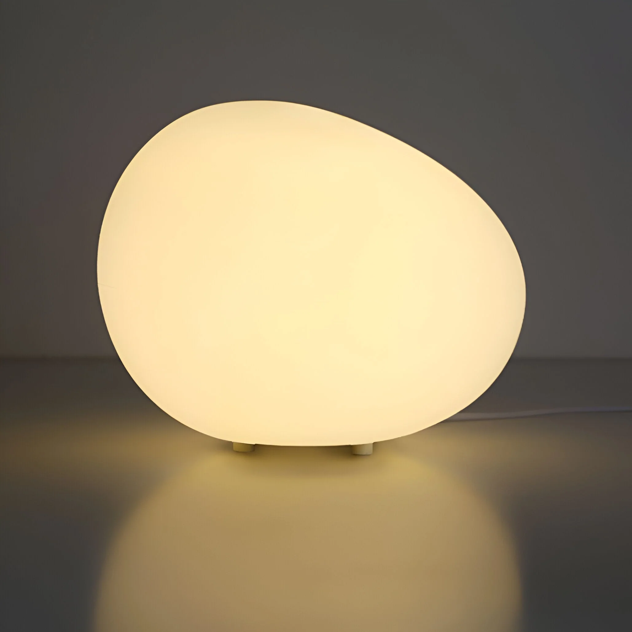 Nordic Stone-Shaped LED Table Lamp 3-Color Modern Ambient Light - Image 6