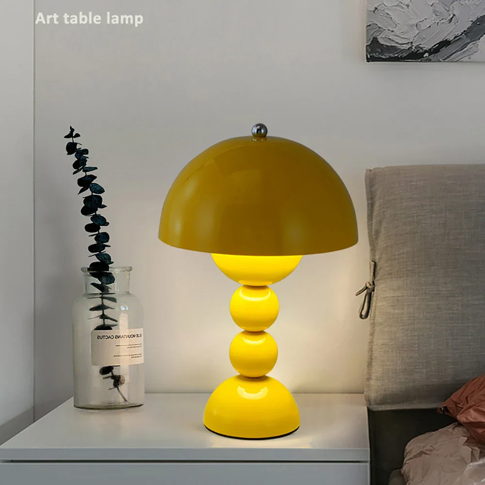 Nordic Touch LED Table Lamp Flower Bud Bedside Desk Light Living Room Decor - Image 4