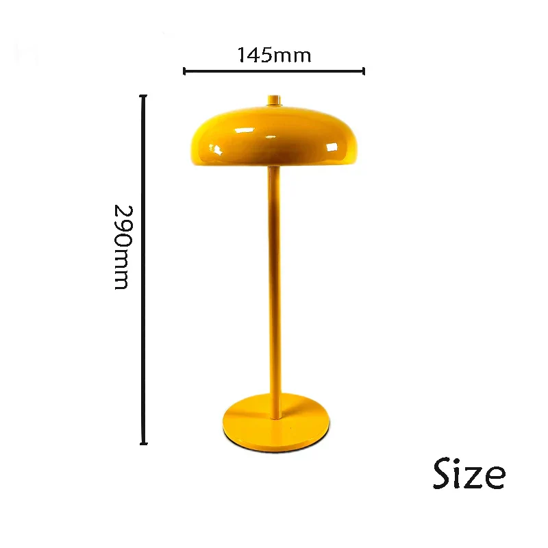 Nordic Touch LED Table Lamp Rechargeable Bedside Night Light Desk Decor - Image 6