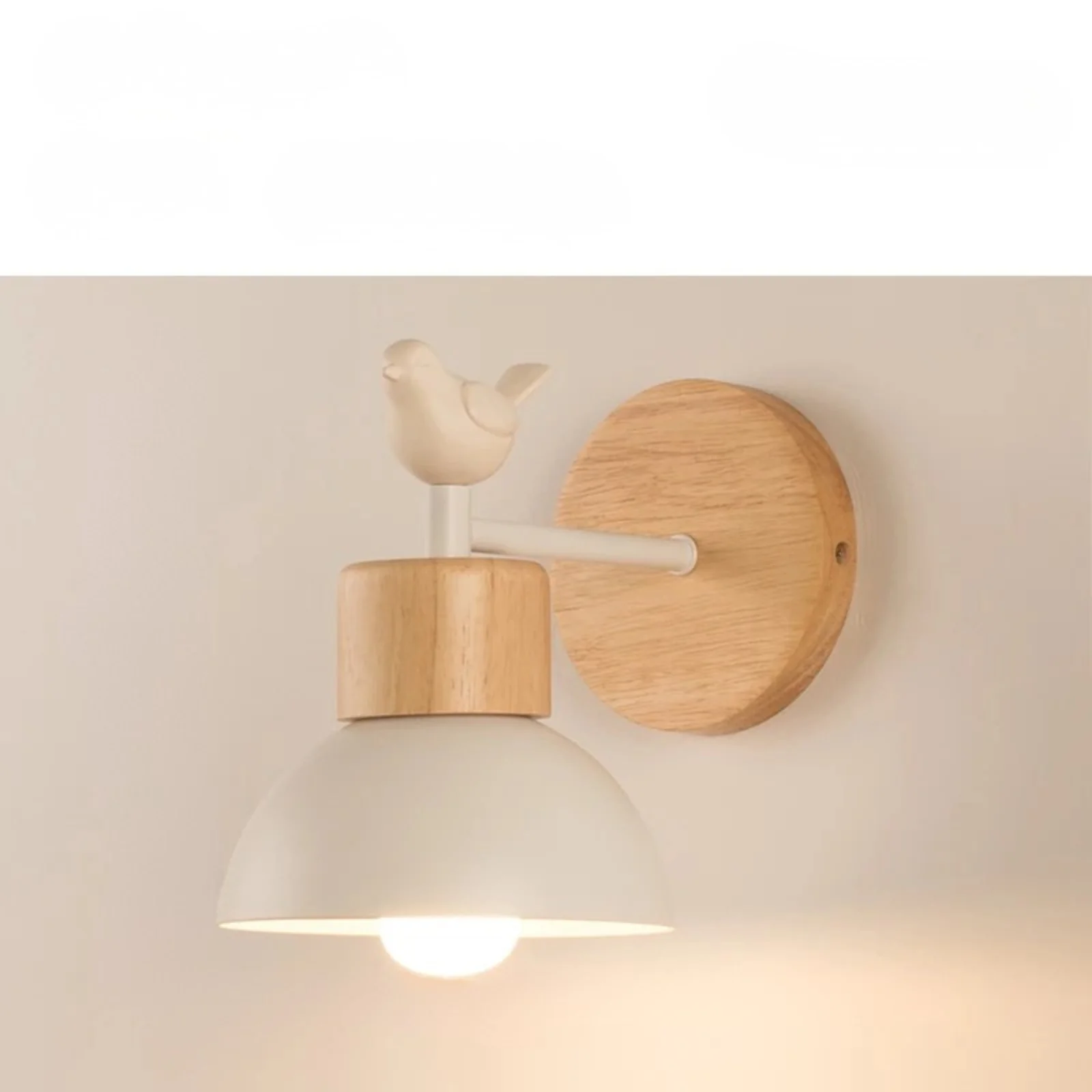 Nordic Wood LED Wall Lamp Bedside Sconce for Bedroom Staircase Balcony - Image 7