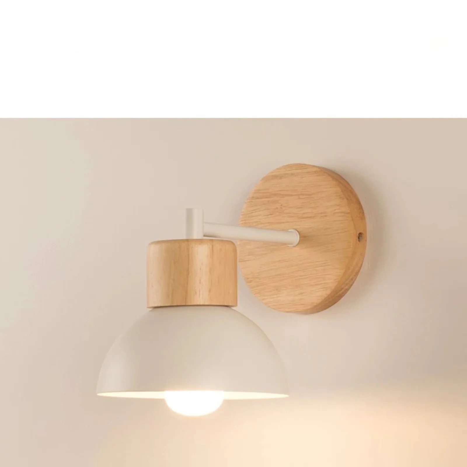 Nordic Wood LED Wall Lamp Bedside Sconce for Bedroom Staircase Balcony - Image 8