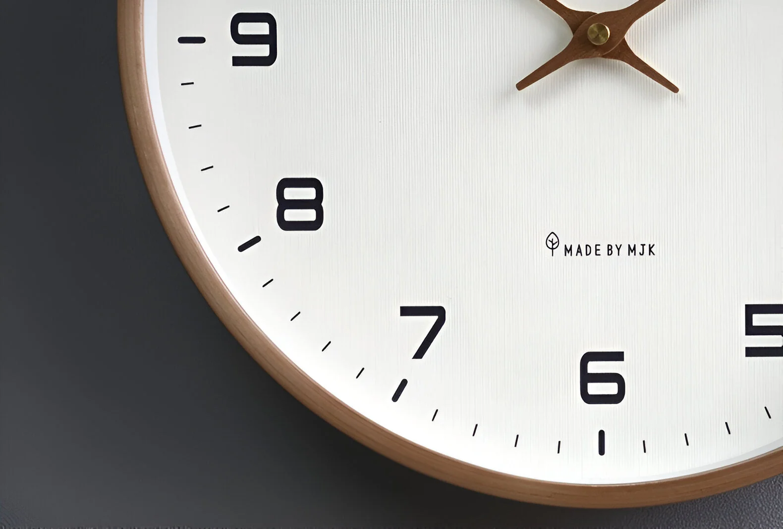 Nordic Wooden Wall Clock 30cm Silent Quartz Minimalist Numeric Dial - Image 7
