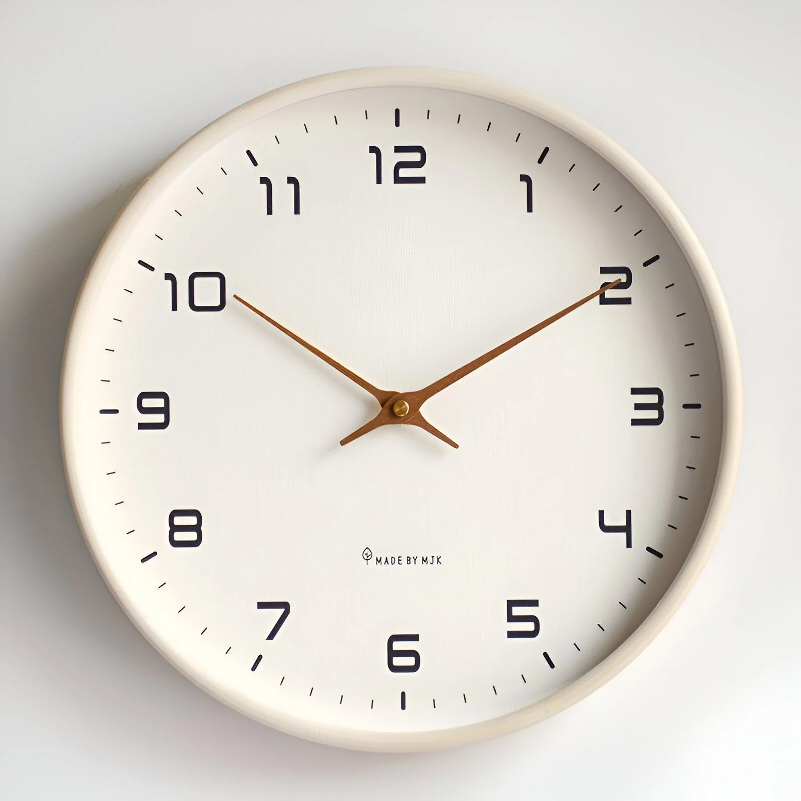 Nordic Wooden Wall Clock 30cm Silent Quartz Minimalist Numeric Dial - Image 9