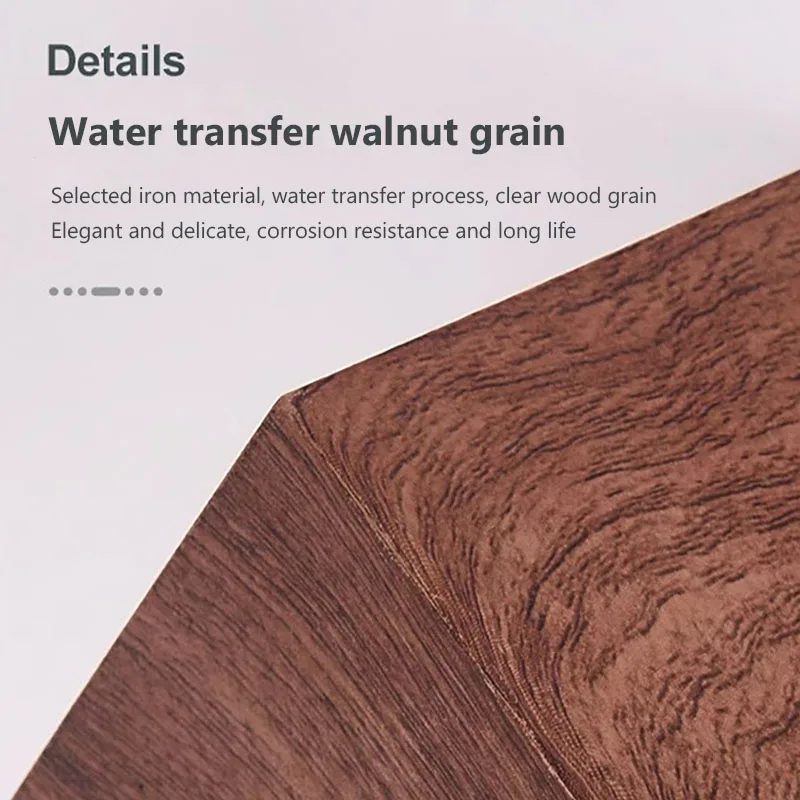 Nordic Wooden Wall Sconce LED Up Down Bedside Living Room Walnut Light - Image 4