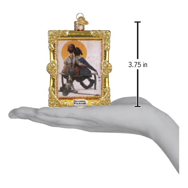 Norman Rockwell Boy & Girl Ornament - Image 5