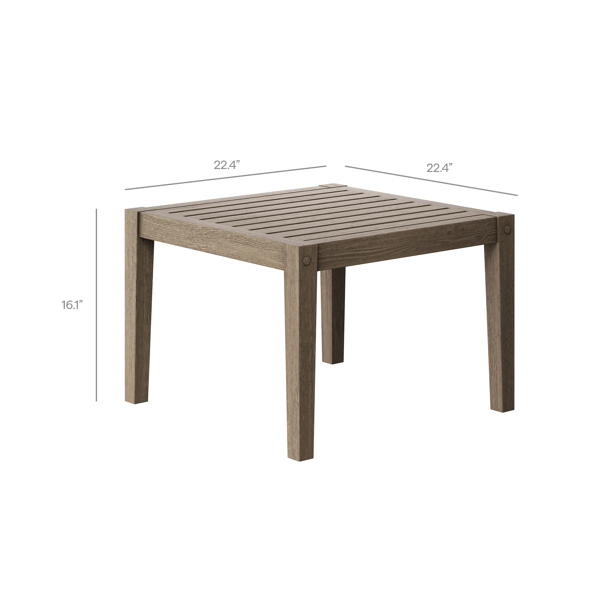 Northlake 3-Piece Outdoor Patio Teak Wood Furniture Set with Chaise Lounges and Side Table - Image 3