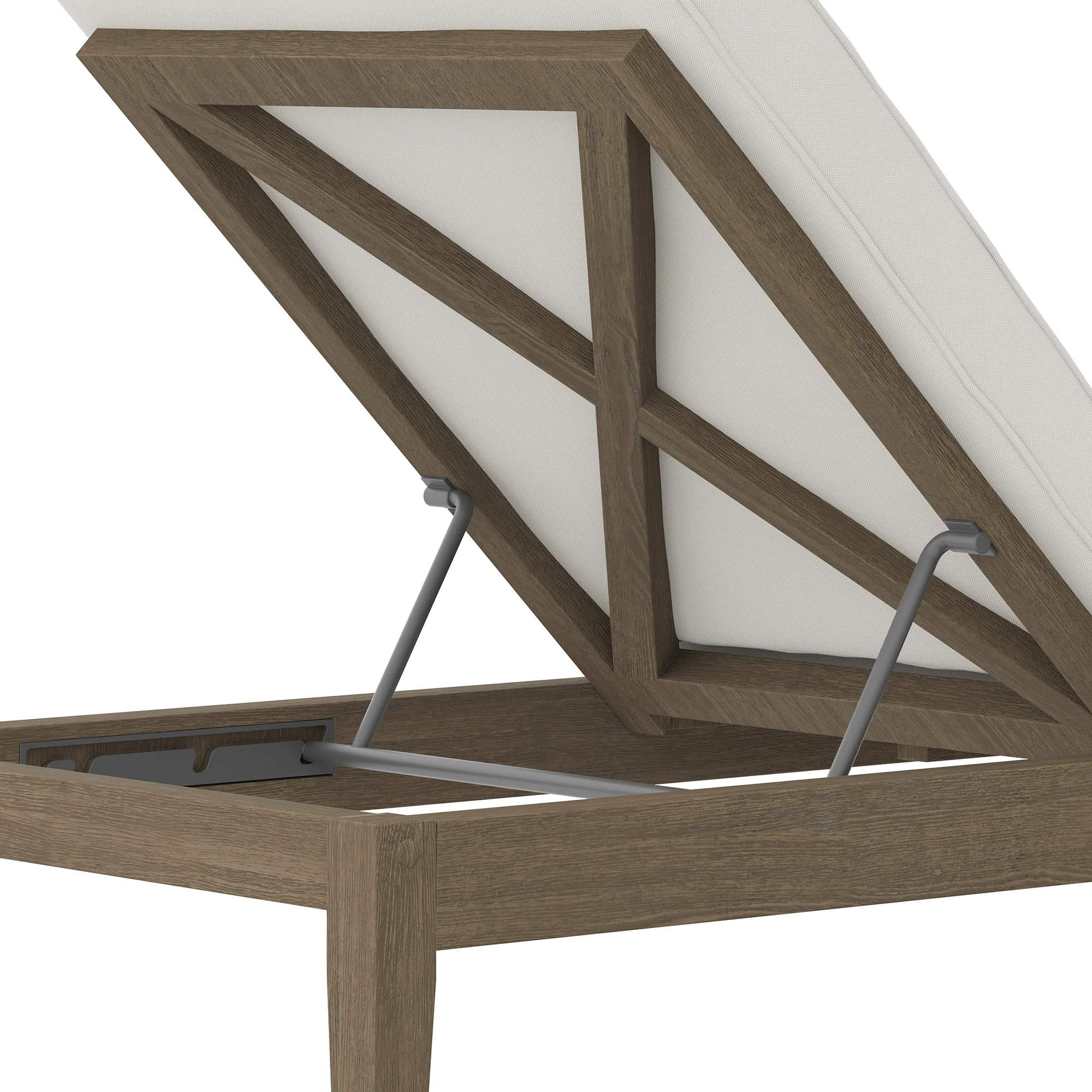 Northlake Outdoor Patio Teak Chaise Lounge by Modway - Image 7