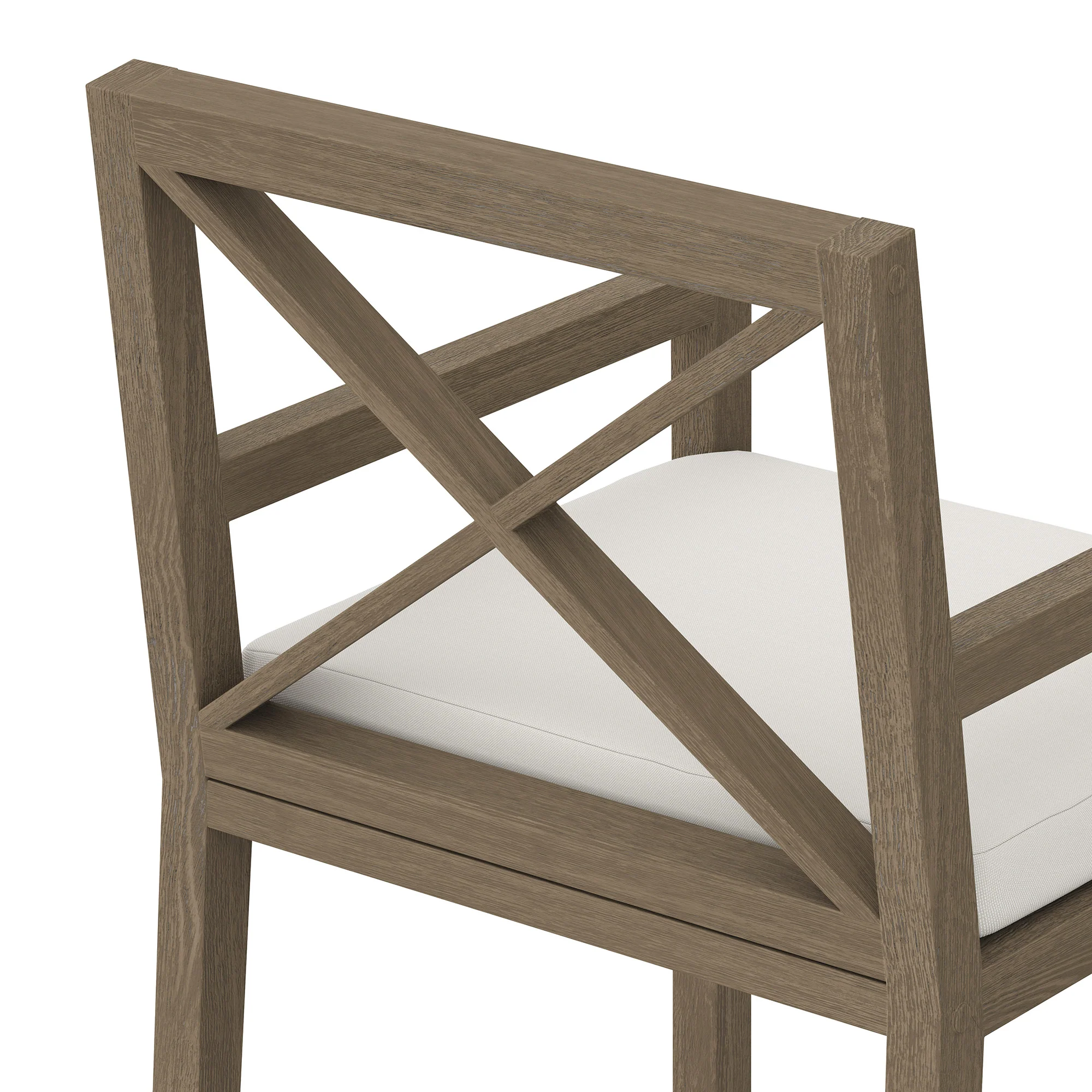 Northlake Outdoor Patio Teak Dining Armchair - Image 7