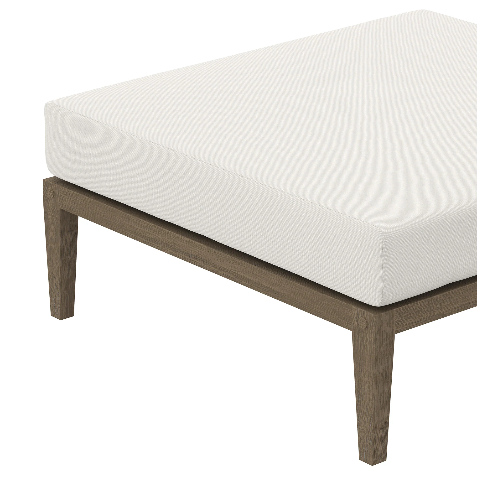 Northlake Outdoor Patio Teak Ottoman by Modway - Image 6