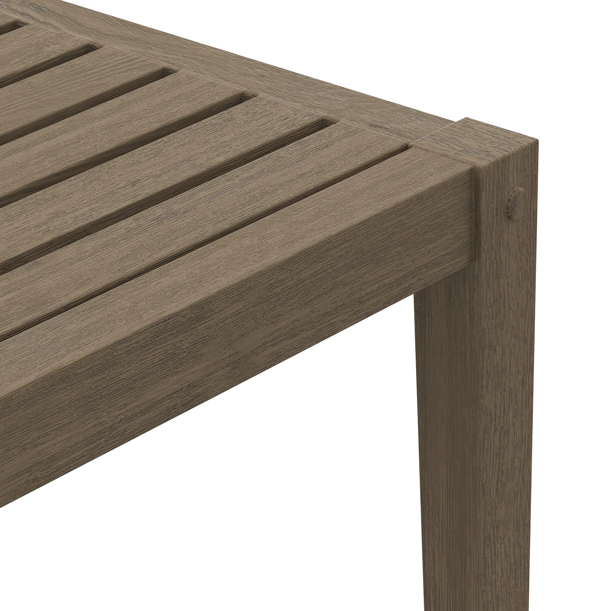 Northlake Square Outdoor Patio Teak Side Table by Modway - Image 6